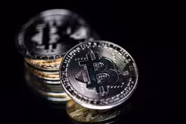 Đồng Bitcoin. (Ảnh: AFP/TTXVN)