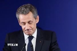 Cựu Tổng thống Pháp Nicolas Sarkozy tại thủ đô Paris. (Ảnh: AFP/TTXVN)