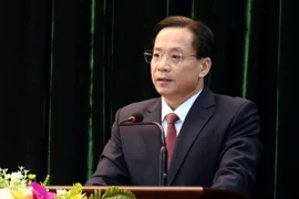 Ông Hoàng Văn Nghiệm được bầu giữ chức Bí thư Tỉnh ủy Lạng Sơn. (Ảnh: Văn Đạt/TTXVN)