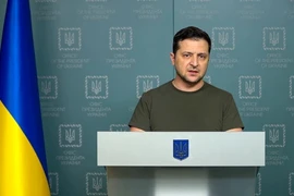 Tổng thống Ukraine Volodymyr Zelensky. (Ảnh: Getty Images/TTXVN)