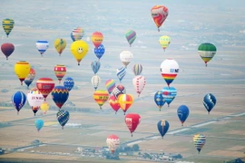 [Photo] Rực rỡ sắc màu liên hoan khinh khí cầu quốc tế Saga