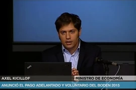 Argentina mua lại các trái phiếu có hạn 10/2015 trị giá 6,7 tỷ USD