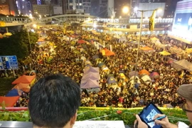 [Photo] Toàn cảnh hoạt động giải tán người biểu tình tại Hong Kong