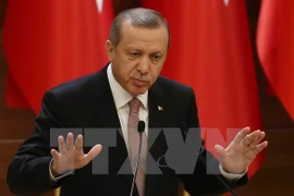 Tổng thống Thổ Nhĩ Kỳ Recep Tayyip Erdogan. (Nguồn: AFP/TTXVN)
