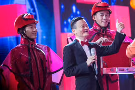 Jack Ma, nhà sáng lập tập đoàn thương mại điện tử khổng lồ Alibaba tham gia một sự kiện lớn ở Bắc Kinh hôm 11/11. (Nguồn: REUTERS)