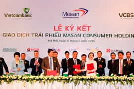 Lãnh đạo các bên tham gia ký kết. (Nguồn: Vietcombank)