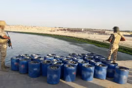 Vật liệu nổ được tìm thấy ở khu vực Bắc Sinai. (Nguồn: ahram.org.eg)