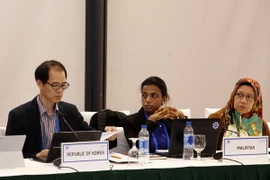 Đại biểu các nền kinh tế APEC tham dự họp Nhóm Adhoc. (Ảnh: Văn Điệp/TTXVN)