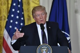 Tổng thống Mỹ Donald Trump trong một cuộc họp báo ở Washington, DC. (Nguồn: AFP/TTXVN)