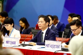 Bộ Trưởng Bộ Công thương Trần Tuấn Anh phát biểu tại hội nghị. (Ảnh: An Đăng/TTXVN)