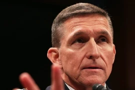 Ông Michael Flyn tại một phiên điều trần trước Ủy ban Tình báo Hạ viện Mỹ ở Washington, DC. (Nguồn: AFP/TTXVN)