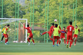 Buổi tập cuối cùng trước trận ra quân của U20 Việt Nam. (Nguồn: VFF)