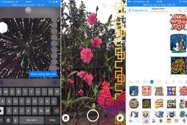 Apple, Facebook đã đưa nhiều hiệu ứng hỗ trợ người dùng chúc Tết và ghi lại khoảnh khắc đẹp hơn trong năm mới. (Ảnh chụp màn hình)