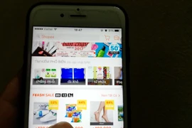 Shopee đã có hơn 5 triệu lượt cài đặt sau một năm ra mắt tại Việt Nam. (Ảnh: T.H/Vietnam+)
