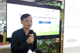 Ông Phạm Đức Nghiệm, Giám đốc VCIC cho biết năm 2016, cuộc thi đã trao giải cho 18 doanh nghiệp có ý tưởng xuất sắc. (Ảnh: T.H/Vietnam+)