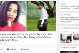 Nhấp vào chia sẻ này, trình duyệt của người dùng sẽ được chuyển tới trang http://d0anhnghiep... (Ảnh chụp màn hình)