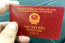 Nhà chức trách sẽ phạt tiền từ 2-6 triệu đồng với hành vi sử dụng thẻ nhà báo của người khác hoặc sử dụng thẻ nhà báo giả. (Ảnh minh họa: Vietnam+)