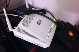 Rạng sáng 16/9, mạng Internet của FPT đã có tín hiệu song khó truy cập vào các trang quốc tế như Facebook, Google. (Ảnh: T.H/Vietnam+)