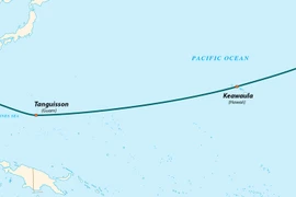 Đường đi của AAG. (Nguồn: VNPT) 