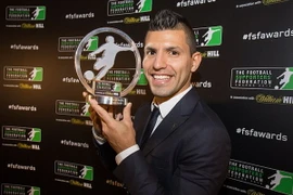 Aguero nhận giải Cầu thủ xuất sắc nhất Premier League 2014