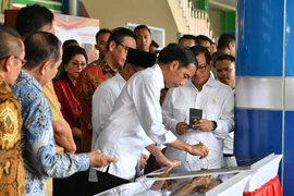 Tổng thống Indonesia Joko Widodo tại lễ khai trương ở Manado. (Nguồn: theinsiderstories.com)