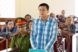 Bị cáo Nguyễn Minh Thanh tại phiên tòa sơ thẩm. (Ảnh: Công Mạo/TTXVN)