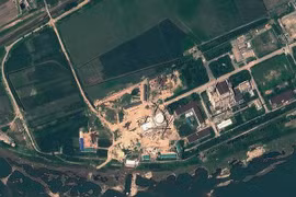 Hình ảnh vệ tinh chụp cơ sở hạt nhân Yongbyon của Triều Tiên. (Nguồn: AFP/TTXVN)