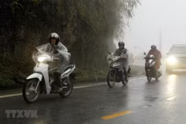 Vùng núi Bắc Bộ tiếp tục có mưa. (Ảnh: Quốc Khánh/TTXVN)