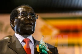 Tổng thống Zimbabwe Robert Mugabe trong một sự kiện tại Harare ngày 7/4/2016. (Nguồn: AFP/TTXVN) 