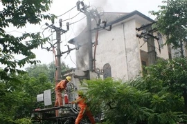 Khắc phục sự cố (Ảnh: CTV Đạt Lê)