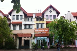 Trường mầm non tư thục Thiên thần nhỏ, nơi sự việc xảy ra (Ảnh: Sơn Bách/Vietnam+)