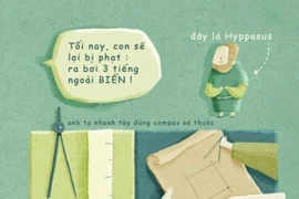 Một trang sách trong cuốn "tiểu thuyết toán hiệp" của Giáo sư Ngô Bảo Châu và Nguyễn Phương Văn (Ảnh: Internet)