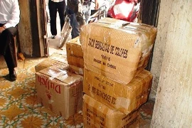 Số tang vật thu giữ được (Ảnh: Cơ quan chức năng)