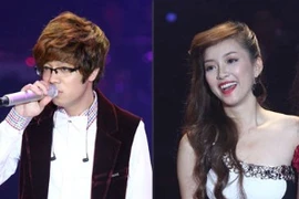 Dù tạo được sự bùng nổ trên sân khấu nhưng Đinh Hương vẫn "thua xa" Bùi Anh Tuấn về lượng tin nhắn bình chọn. (Ảnh: Internet)