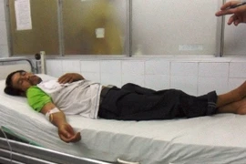 Một nạn nhân của vụ nổ (Ảnh: PV/Vietnam+)