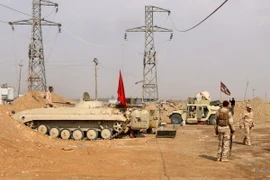 Binh sỹ Iraq gác tại khu vực biên giới giữa Iraq và Syria. (Nguồn: AFP/TTXVN)