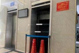 Thang máy chung cư B10A Nam Trung Yên. (Nguồn: nld.com.vn)