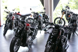 Đầu năm 2019, Triumph Hà Nội cũng đã giới thiệu tới khác hàng các dòng xe Scrambler 1200 XC, Scrambler 120 XE và Speed Twin 1200. (Ảnh: Minh Sơn/Vietnam+)