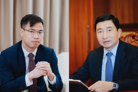 Ông Nguyễn Thanh Nam, CEO của Công ty Mytel (phải) và ông Trần Văn Bằng, CEO của Telemor được đề cử vinh danh Giải thưởng Viễn thông châu Á. (Nguồn ảnh: Viettel)