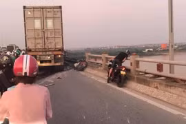 Hiện trường vụ tai nạn. (Ảnh: PV/Vietnam+)
