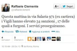 Ông Raffaele Clemente thông báo các trường hợp vi phạm đã bị xử lý trên Twitter (Nguồn: Twitter)