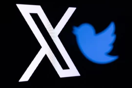 Biểu tượng của mạng xã hội X (trước đây là Twitter). (Ảnh: AFP/TTXVN)