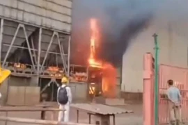 Hiện trường vụ nổ. (Nguồn: Sky News)