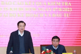 Ông Phan Đình phát biểu chỉ đạo hội nghị. (Ảnh: Phương Hoa/TTXVN)