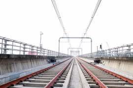 Tuyến metro Bến Thành-Suối Tiên. (Ảnh: Tiến Lực/TTXVN)