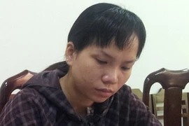 Trần Thị Kim Luyến tại cơ quan điều tra sáng 5/10. (Nguồn: vnexpress.net)