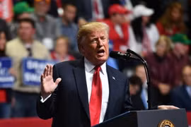 Tổng thống Mỹ Donald Trump. (Ảnh: AFP/TTXVN)