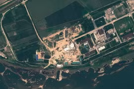 Ảnh chụp qua vệ tinh ngày 6/8/2012: Cơ sở hạt nhân Yongbyon của Triều Tiên. (Nguồn: AFP/TTXVN)
