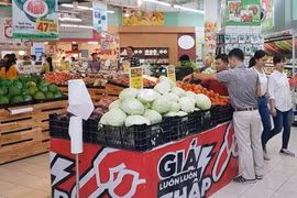 Nông sản Việt liên tục thực hiện chương trình kích cầu tiêu dùng. (Ảnh: Mỹ Phương/TTXVN)