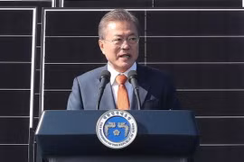 Tổng thống Hàn Quốc Moon Jae-in. (Ảnh: Yonhap/TTXVN)